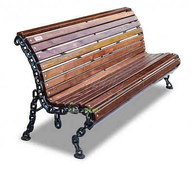 Скамейка-кресло кованная парковая Лукоморье 60 см, Хоббика