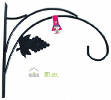 Кронштейн декоративный "Виноград" для подвесных кашпо, d до 30 см, садово-огородный инвентарь, ГРИН БЭЛТ, 21-3006